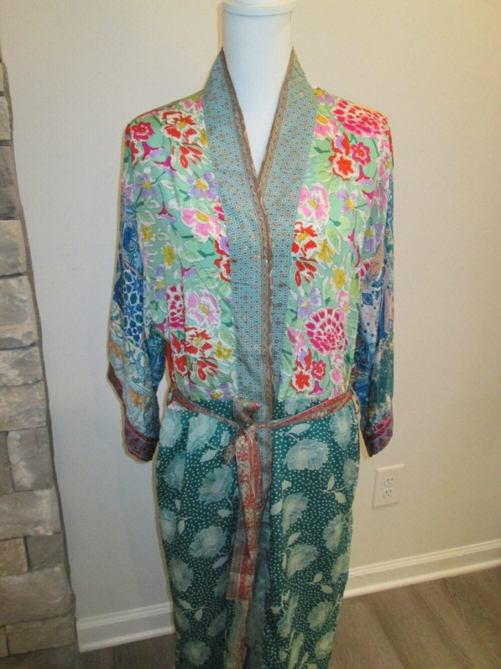 Karma Highway Printed Viscose Kimono – Made in India – NWT - Picture 2 of 9